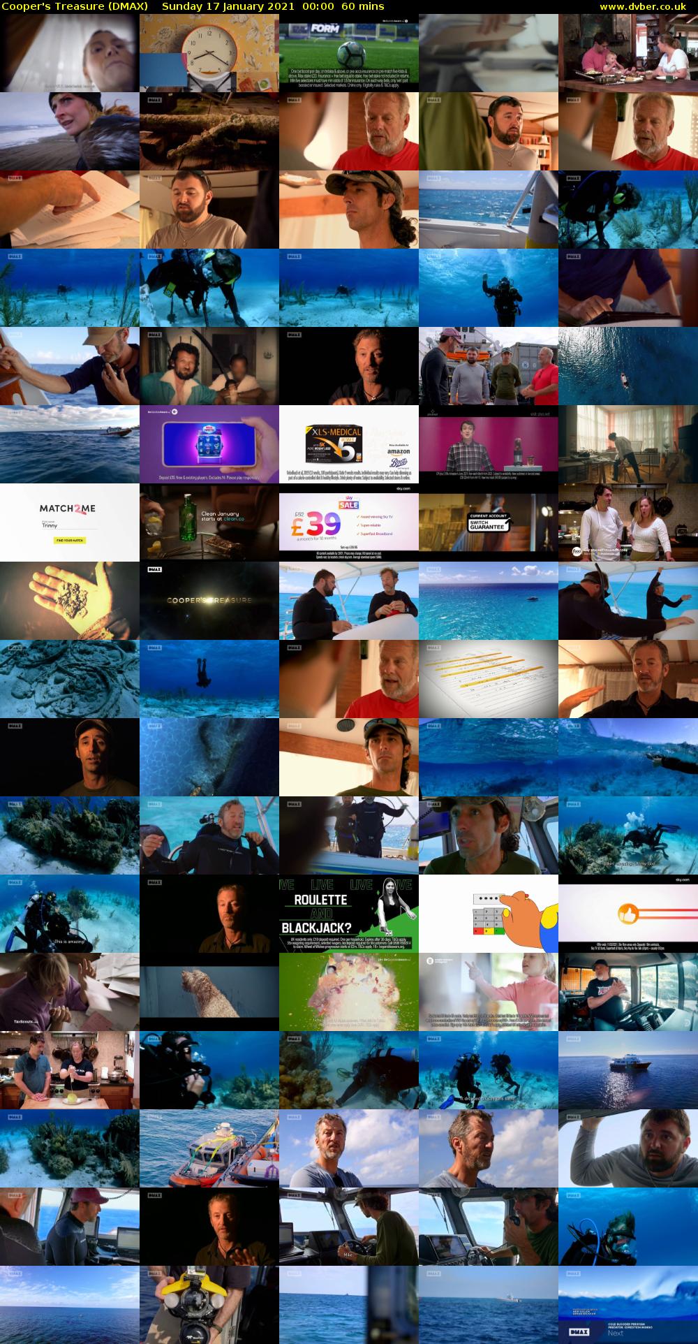 Cooper's Treasure (DMAX) Sunday 17 January 2021 00:00 - 01:00