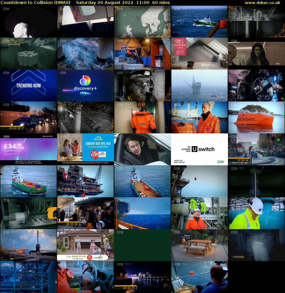 Countdown to Collision (DMAX) Saturday 20 August 2022 11:00 - 12:00