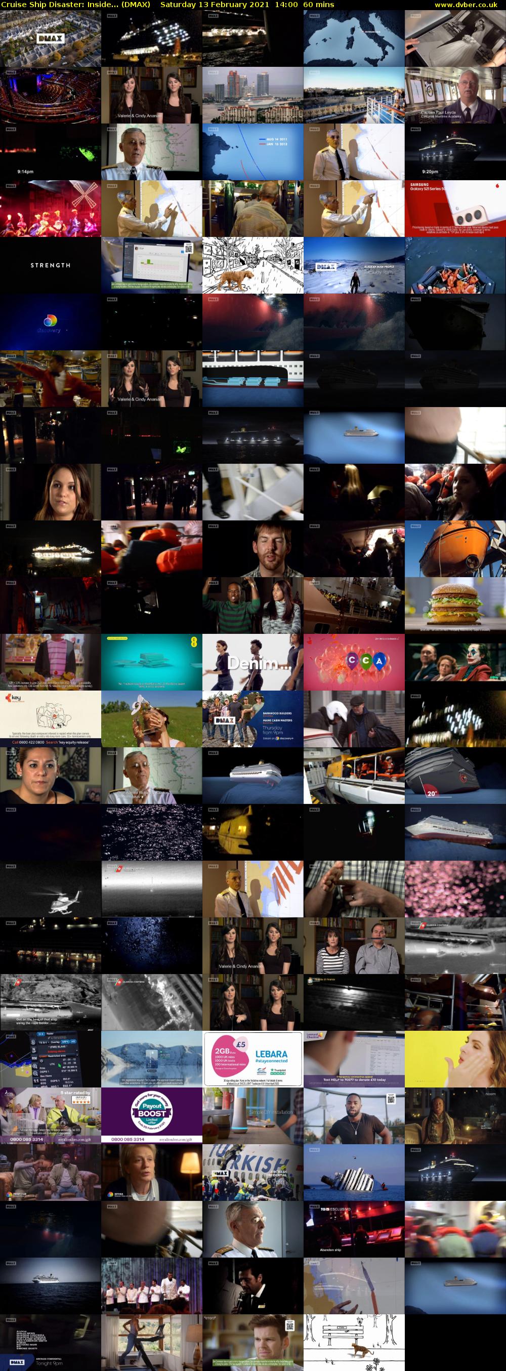 Cruise Ship Disaster: Inside... (DMAX) Saturday 13 February 2021 14:00 - 15:00