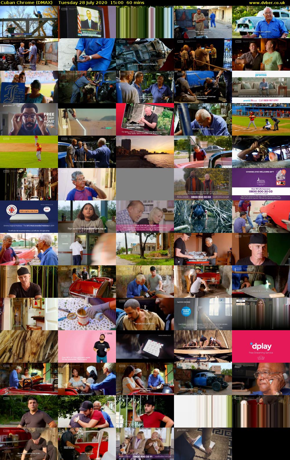 Cuban Chrome (DMAX) Tuesday 28 July 2020 15:00 - 16:00