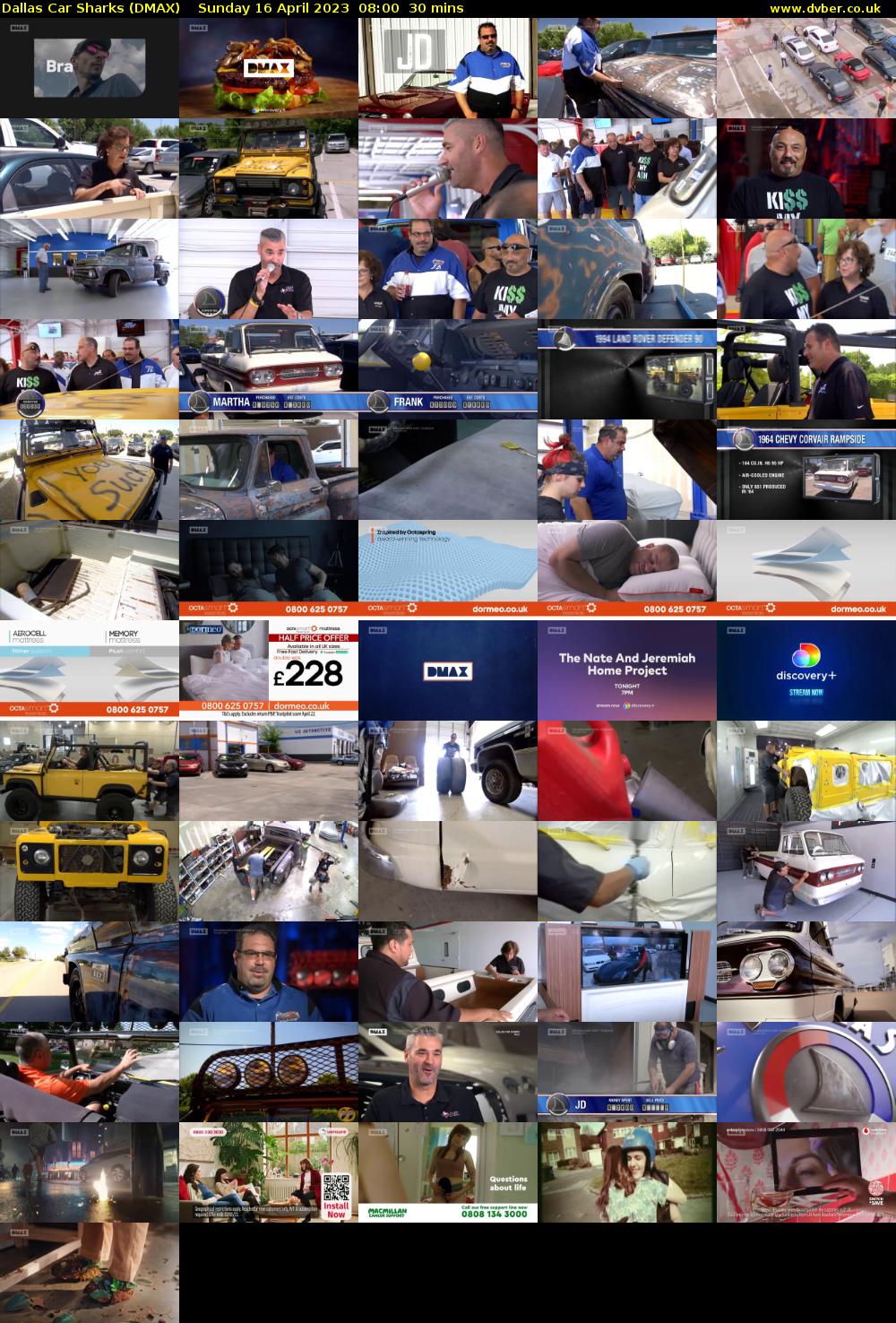 Dallas Car Sharks (DMAX) Sunday 16 April 2023 08:00 - 08:30
