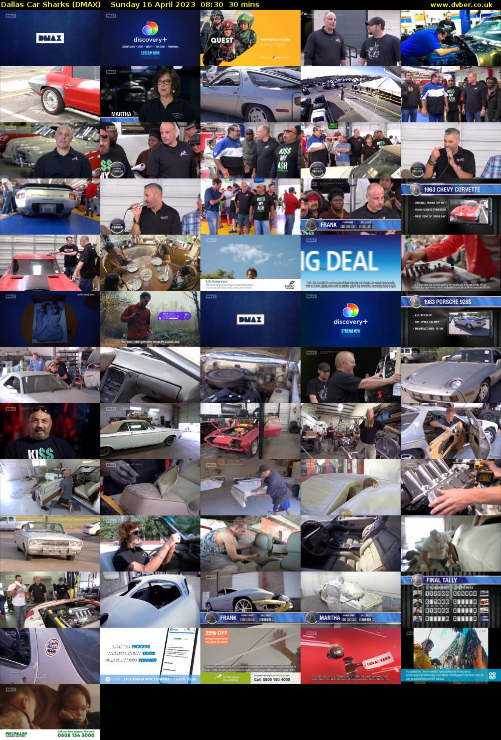 Dallas Car Sharks (DMAX) Sunday 16 April 2023 08:30 - 09:00
