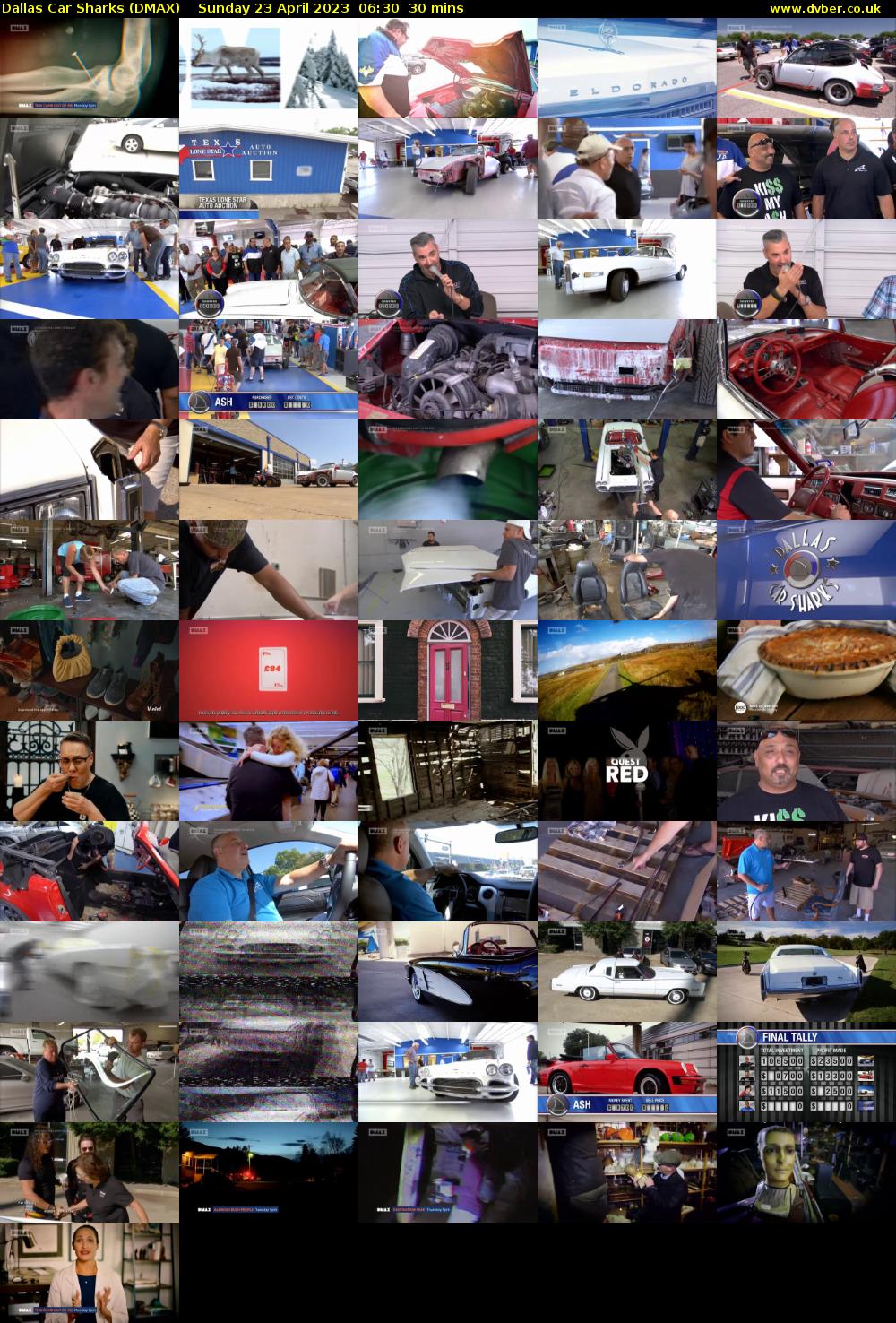 Dallas Car Sharks (DMAX) Sunday 23 April 2023 06:30 - 07:00