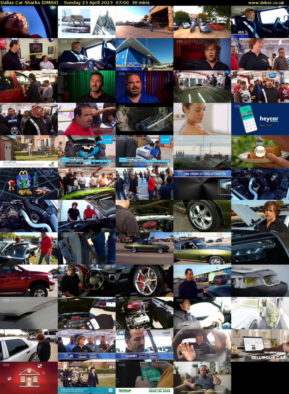 Dallas Car Sharks (DMAX) Sunday 23 April 2023 07:00 - 07:30