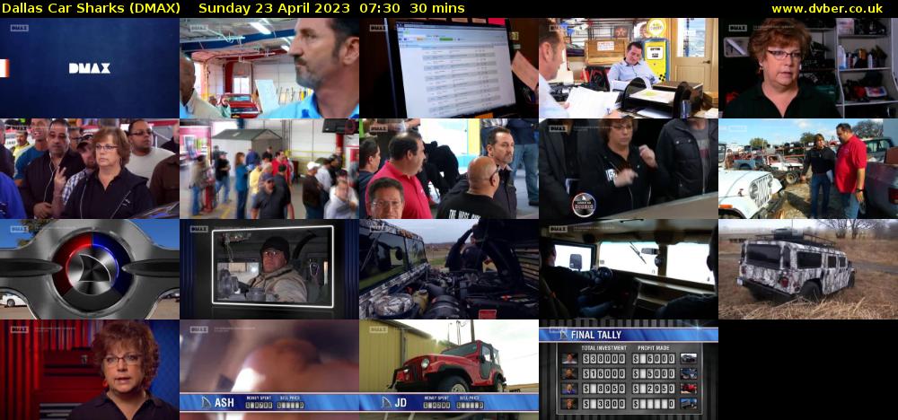 Dallas Car Sharks (DMAX) Sunday 23 April 2023 07:30 - 08:00