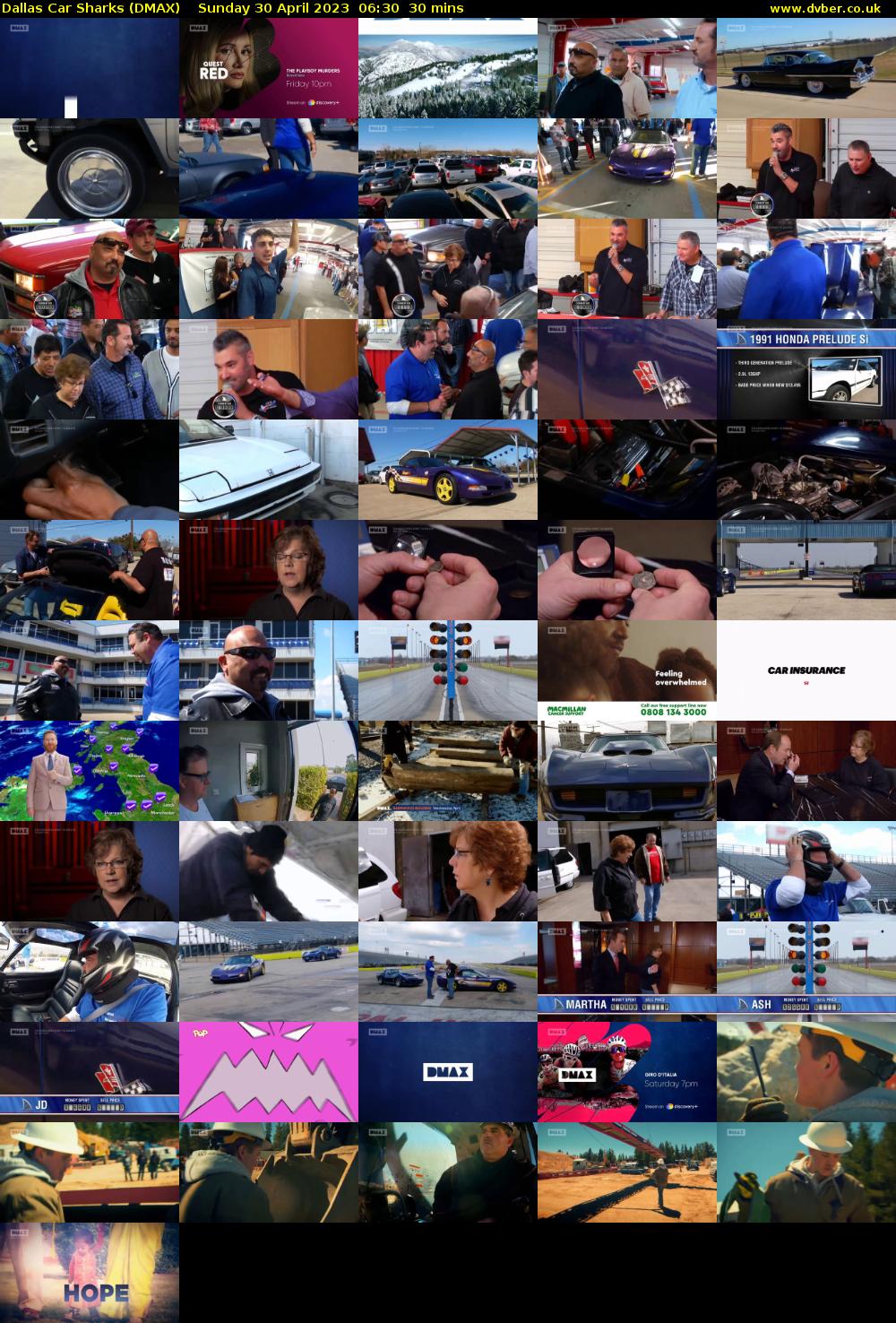 Dallas Car Sharks (DMAX) Sunday 30 April 2023 06:30 - 07:00