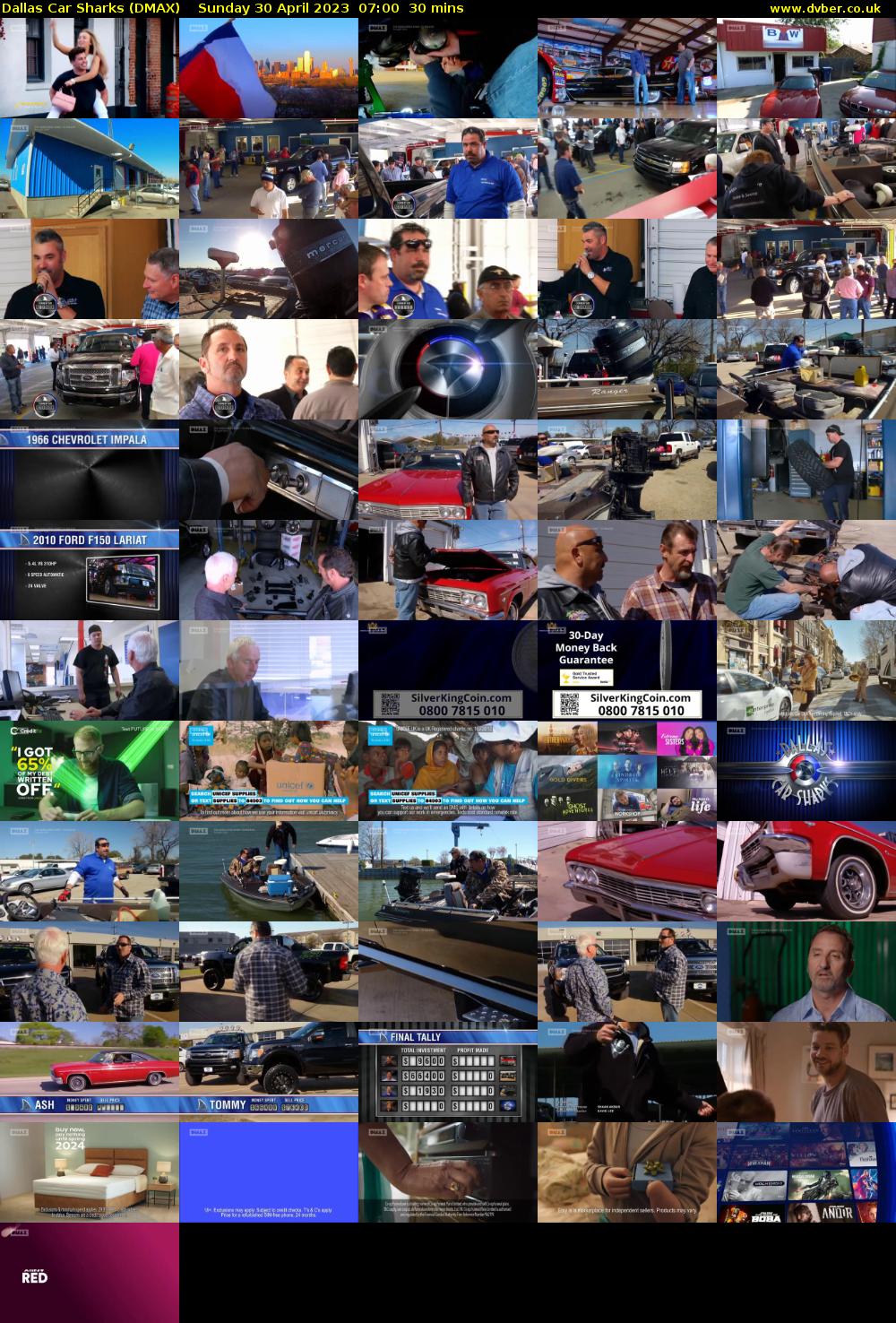 Dallas Car Sharks (DMAX) Sunday 30 April 2023 07:00 - 07:30