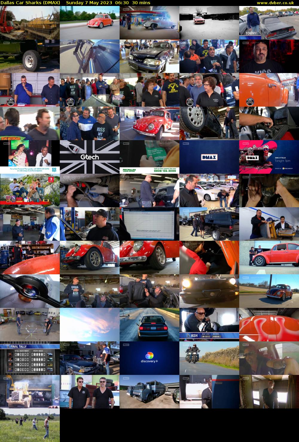 Dallas Car Sharks (DMAX) Sunday 7 May 2023 06:30 - 07:00