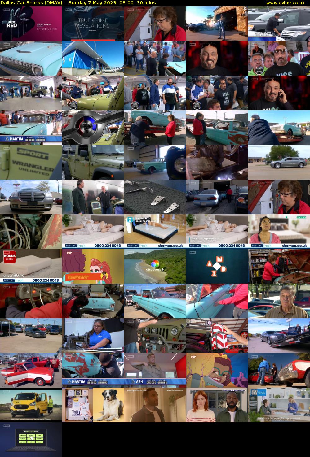 Dallas Car Sharks (DMAX) Sunday 7 May 2023 08:00 - 08:30