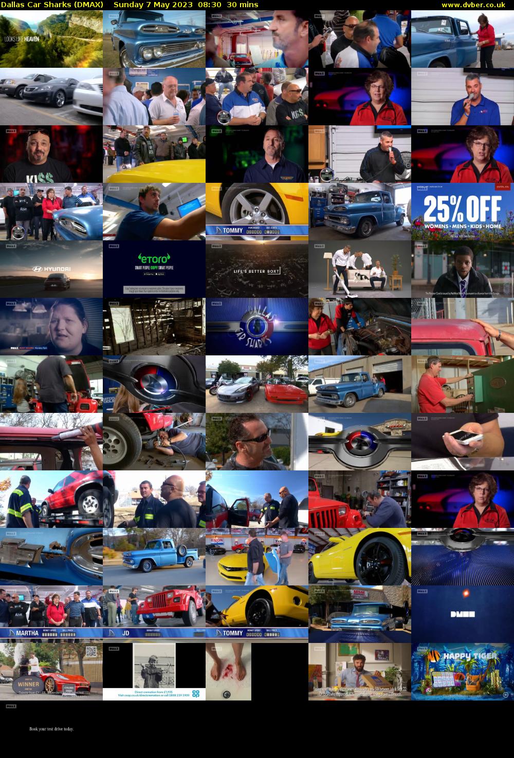 Dallas Car Sharks (DMAX) Sunday 7 May 2023 08:30 - 09:00