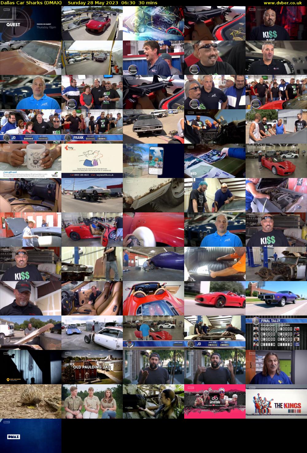 Dallas Car Sharks (DMAX) Sunday 28 May 2023 06:30 - 07:00