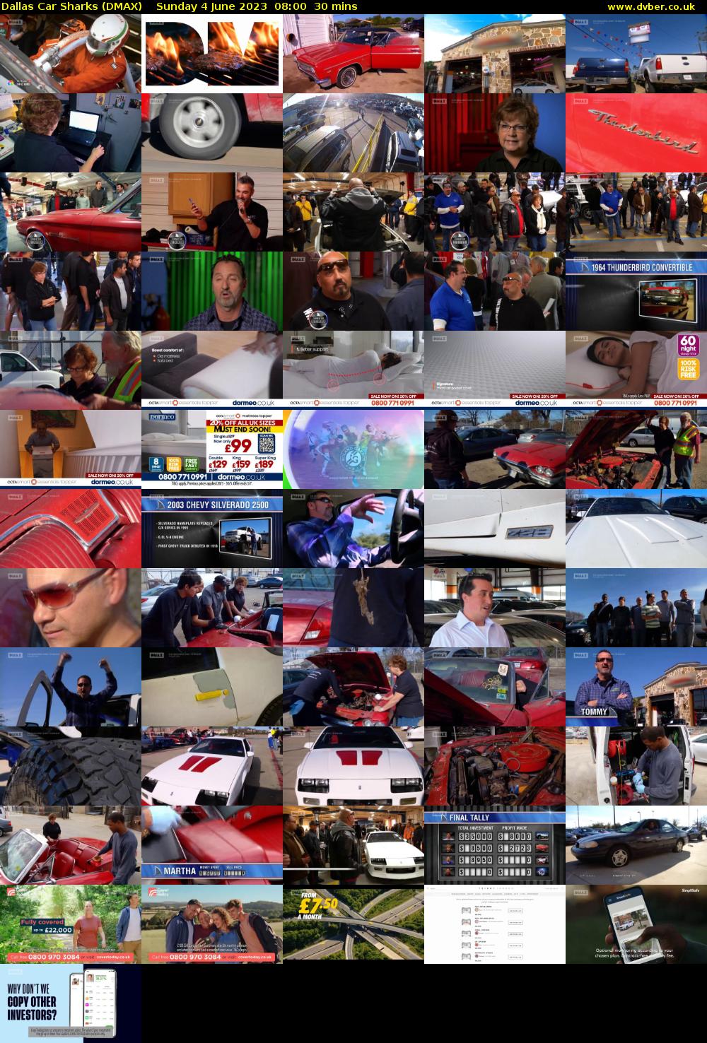 Dallas Car Sharks (DMAX) Sunday 4 June 2023 08:00 - 08:30