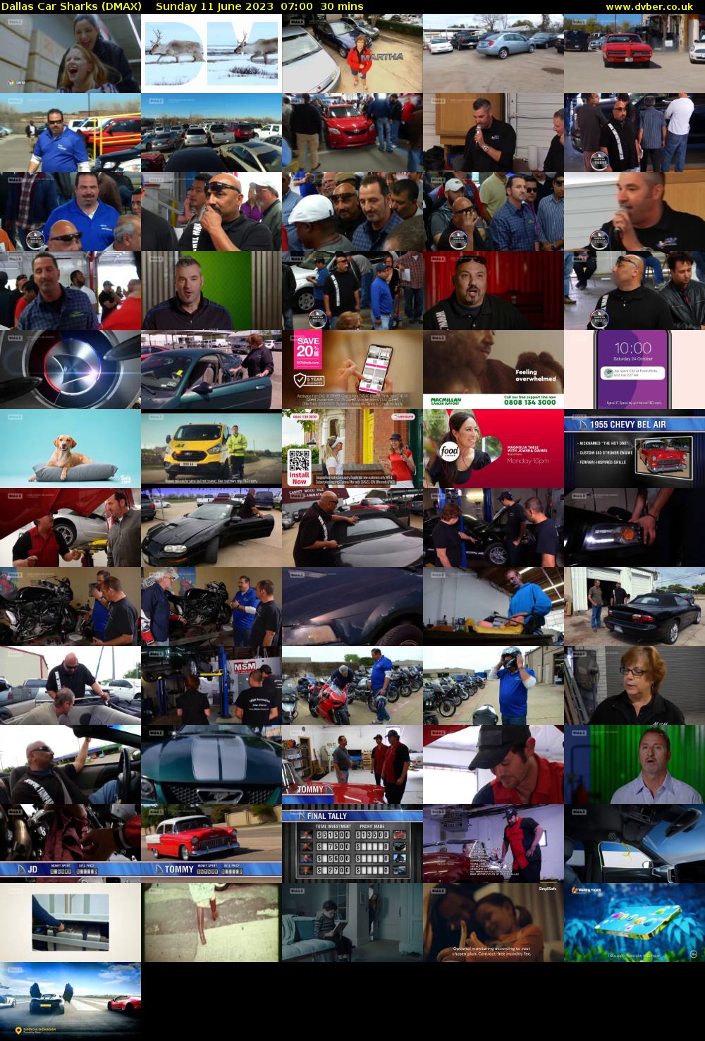 Dallas Car Sharks (DMAX) Sunday 11 June 2023 07:00 - 07:30