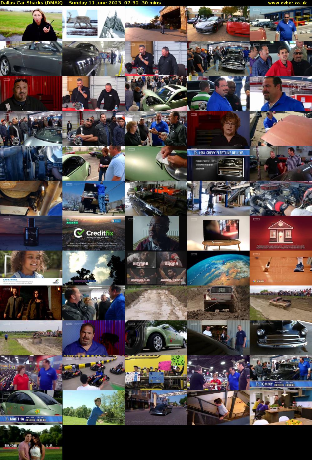Dallas Car Sharks (DMAX) Sunday 11 June 2023 07:30 - 08:00