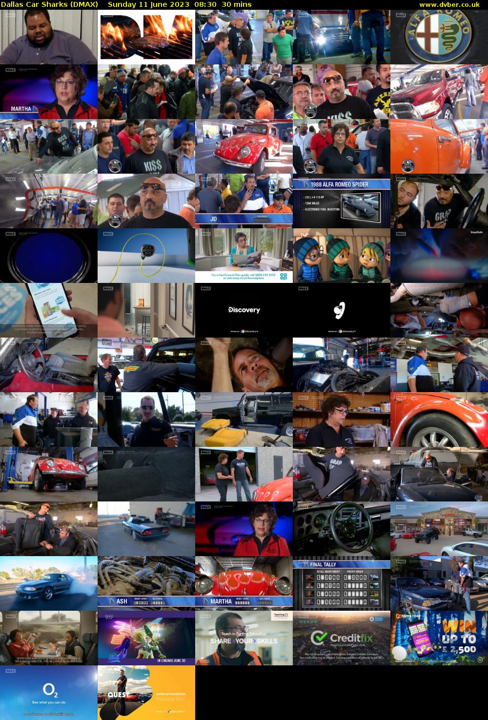 Dallas Car Sharks (DMAX) Sunday 11 June 2023 08:30 - 09:00