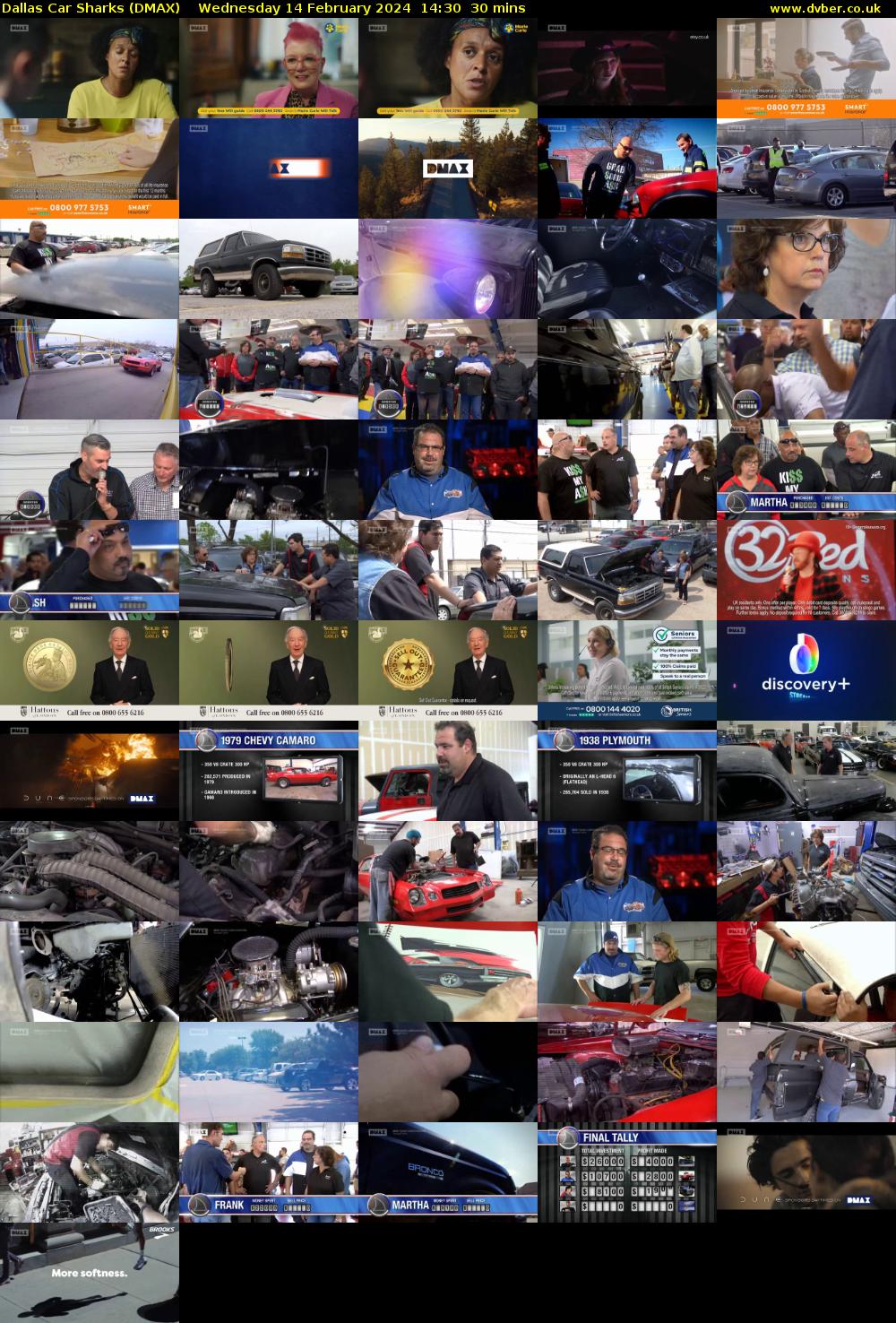 Dallas Car Sharks (DMAX) Wednesday 14 February 2024 14:30 - 15:00