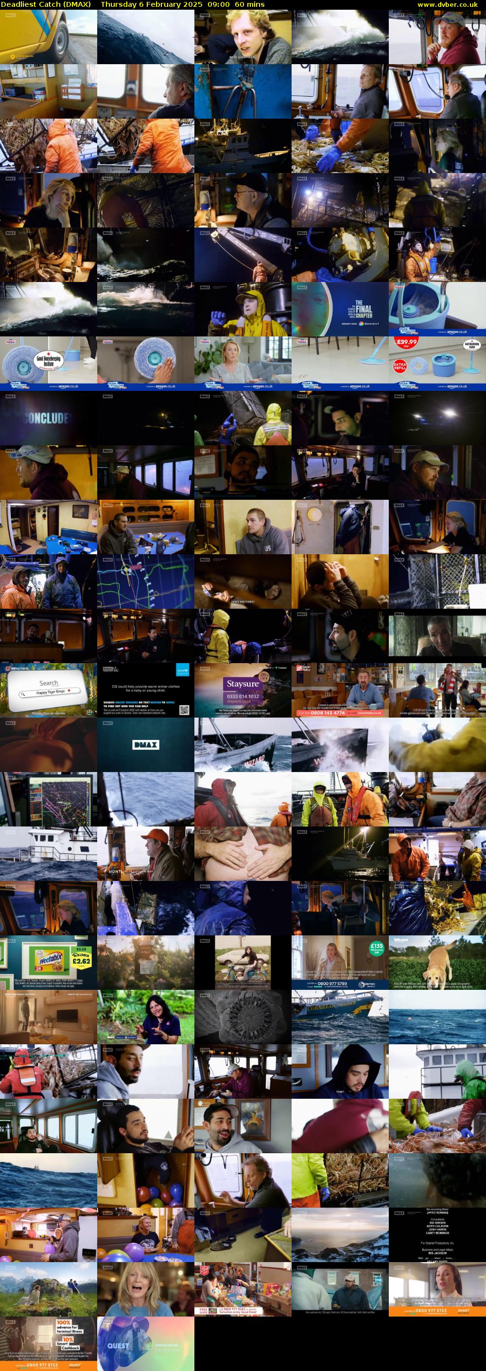 Deadliest Catch (DMAX) Thursday 6 February 2025 09:00 - 10:00