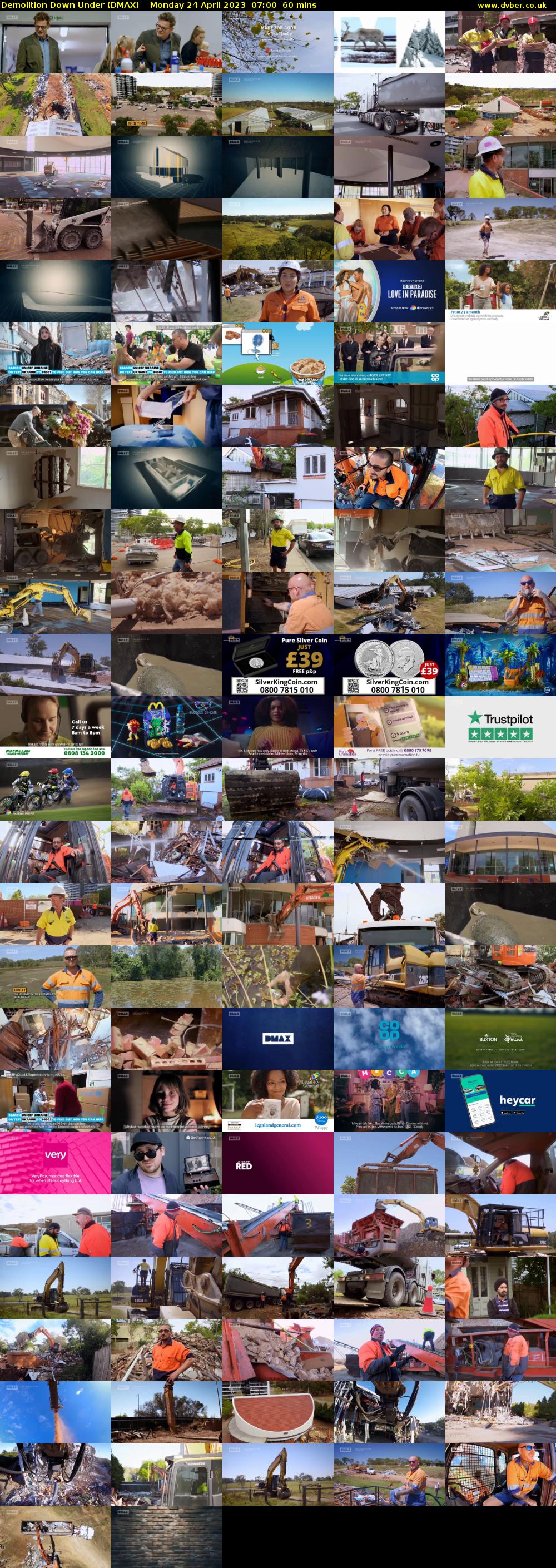 Demolition Down Under (DMAX) Monday 24 April 2023 07:00 - 08:00