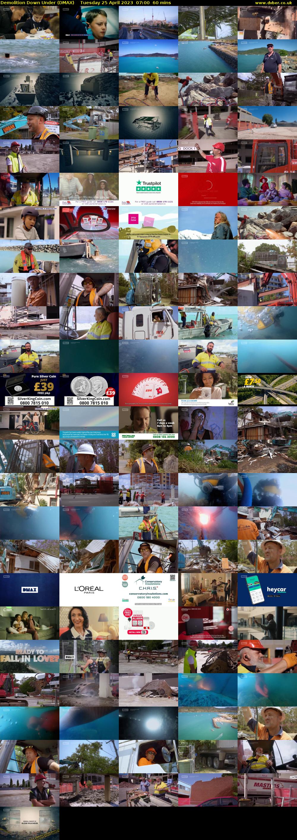 Demolition Down Under (DMAX) Tuesday 25 April 2023 07:00 - 08:00