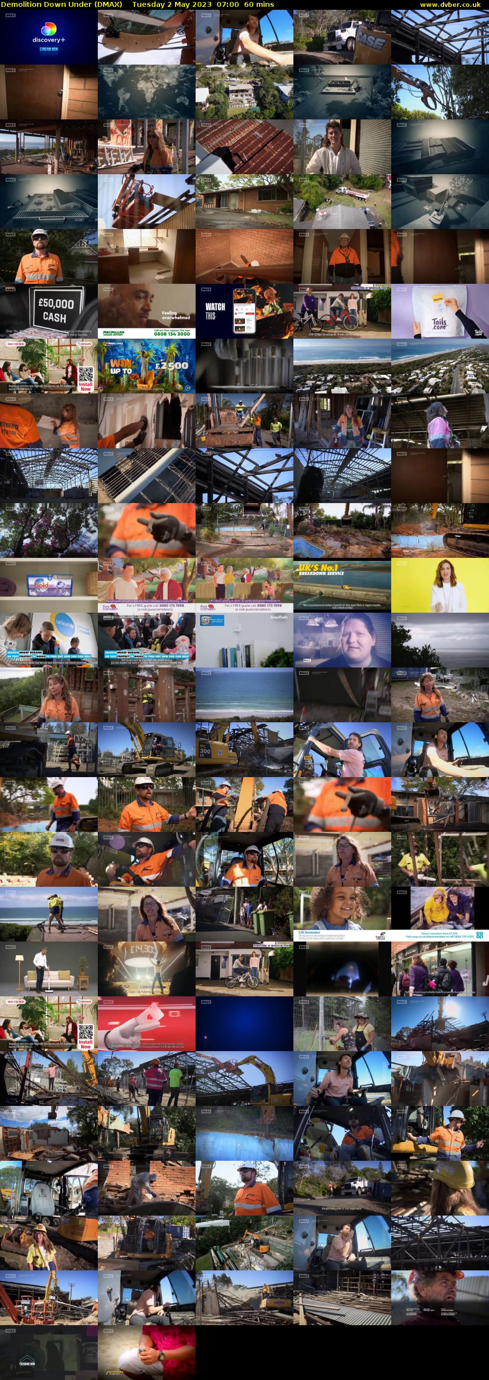 Demolition Down Under (DMAX) Tuesday 2 May 2023 07:00 - 08:00