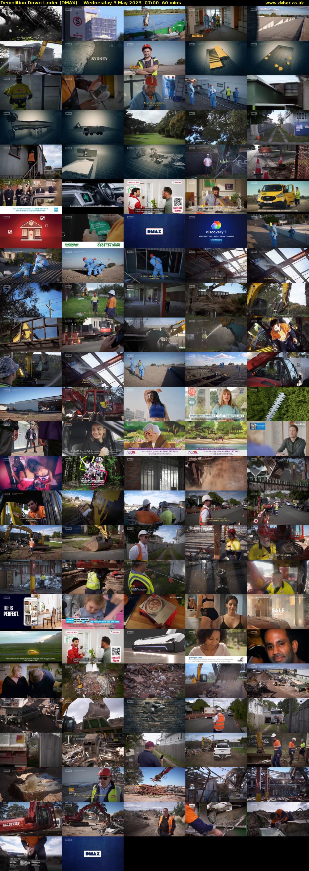 Demolition Down Under (DMAX) Wednesday 3 May 2023 07:00 - 08:00