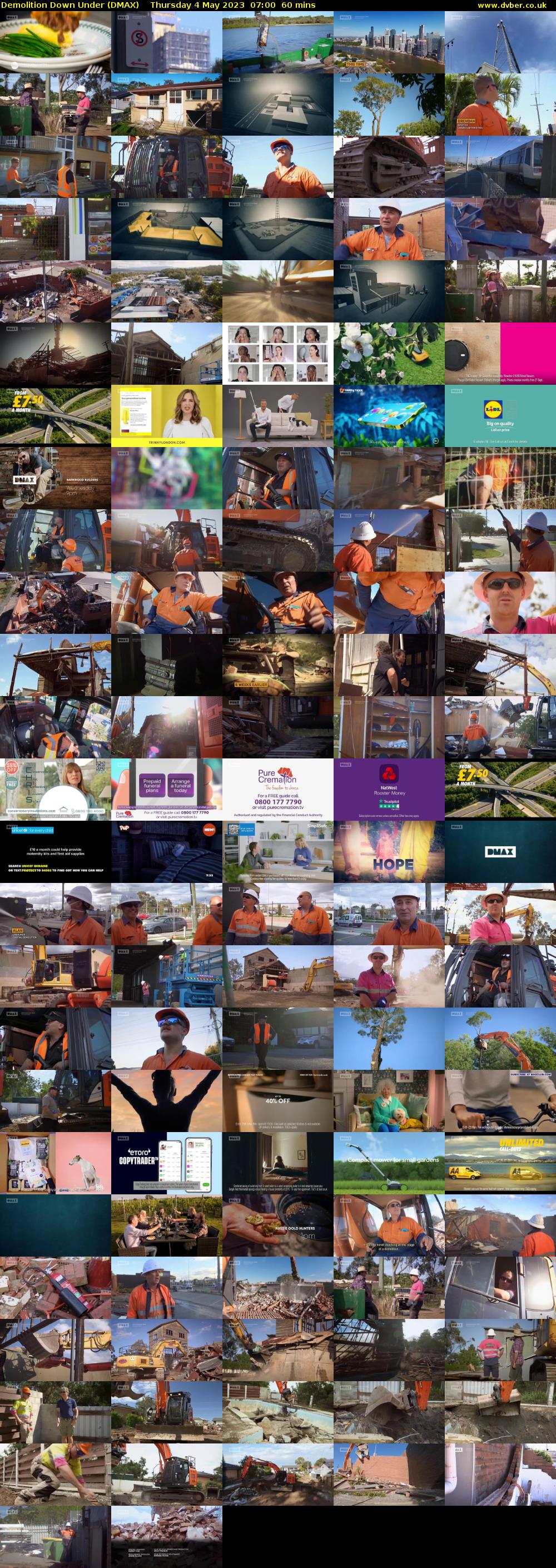 Demolition Down Under (DMAX) Thursday 4 May 2023 07:00 - 08:00