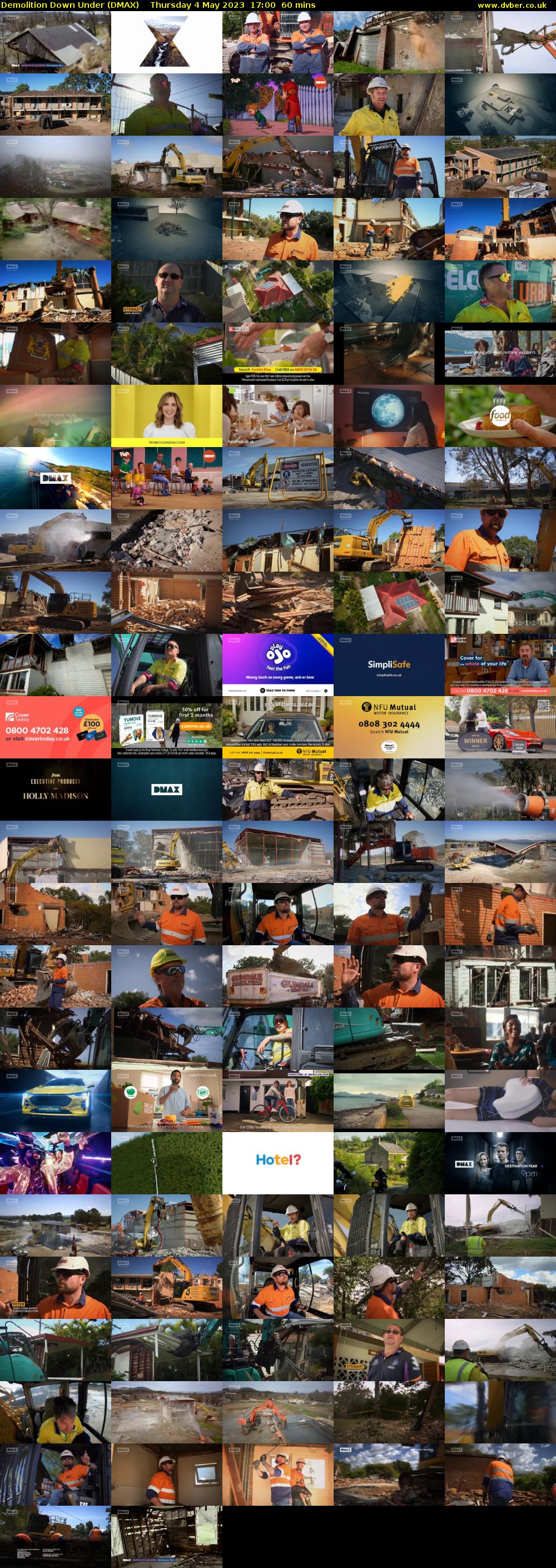 Demolition Down Under (DMAX) Thursday 4 May 2023 17:00 - 18:00