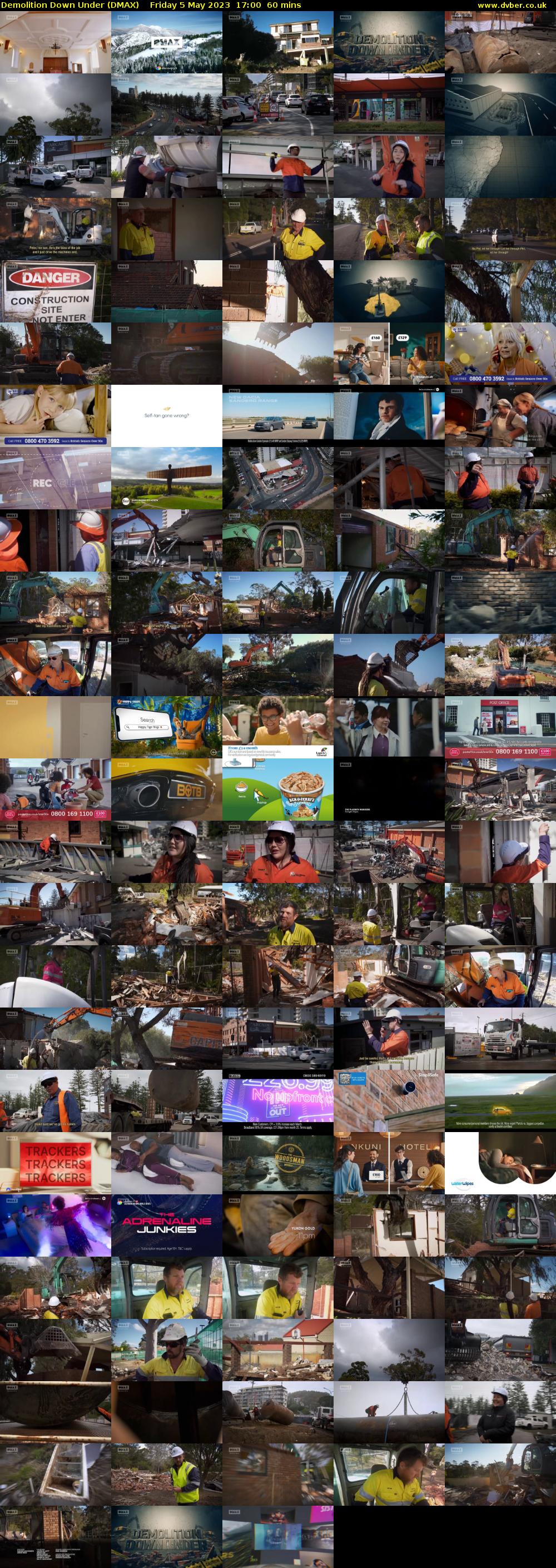 Demolition Down Under (DMAX) Friday 5 May 2023 17:00 - 18:00