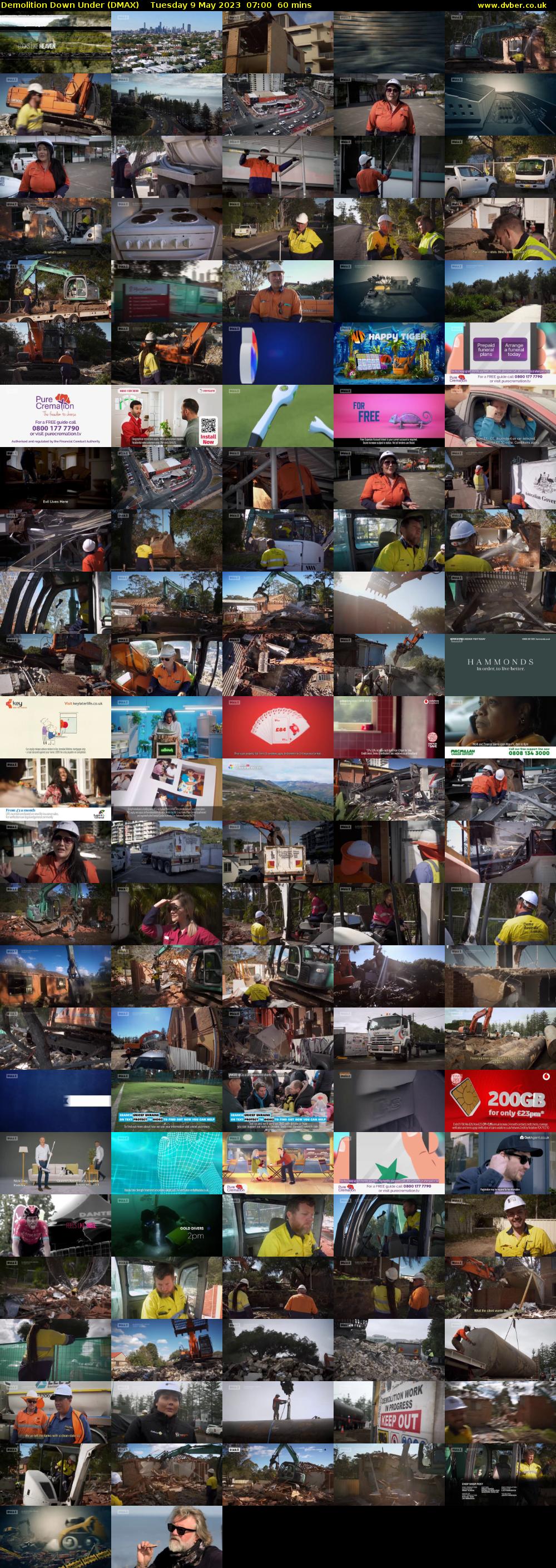 Demolition Down Under (DMAX) Tuesday 9 May 2023 07:00 - 08:00