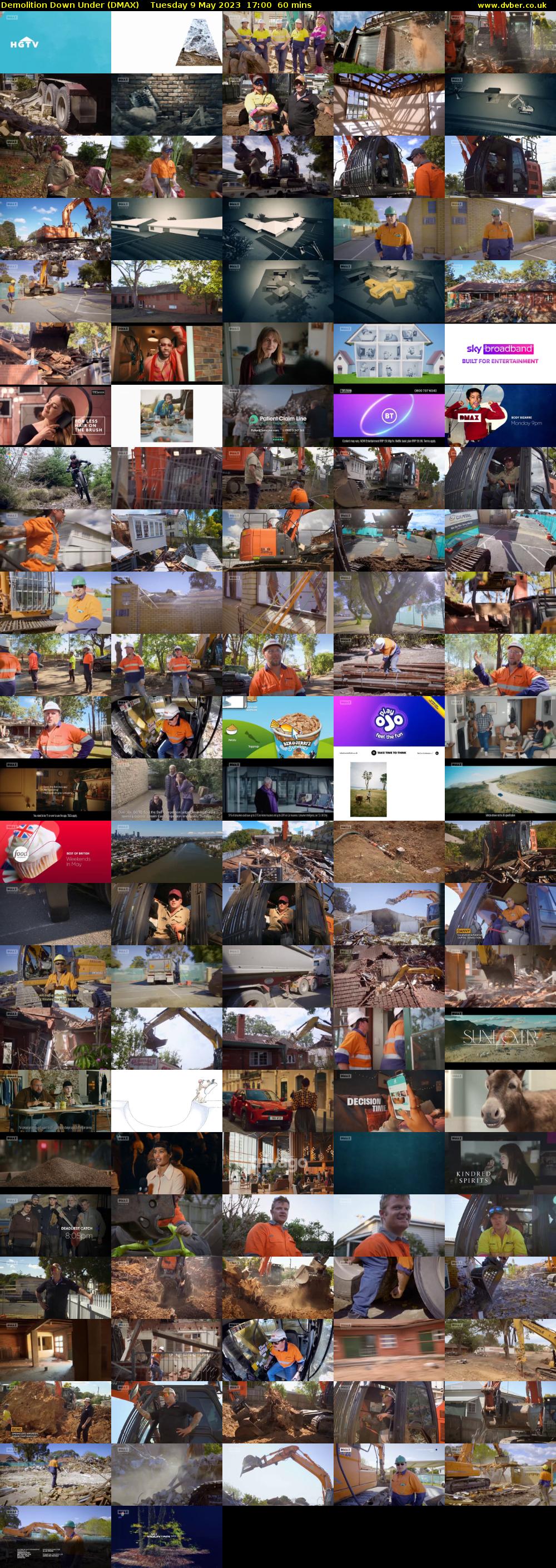 Demolition Down Under (DMAX) Tuesday 9 May 2023 17:00 - 18:00