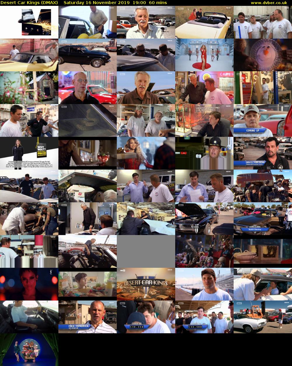 Desert Car Kings (DMAX) Saturday 16 November 2019 19:00 - 20:00