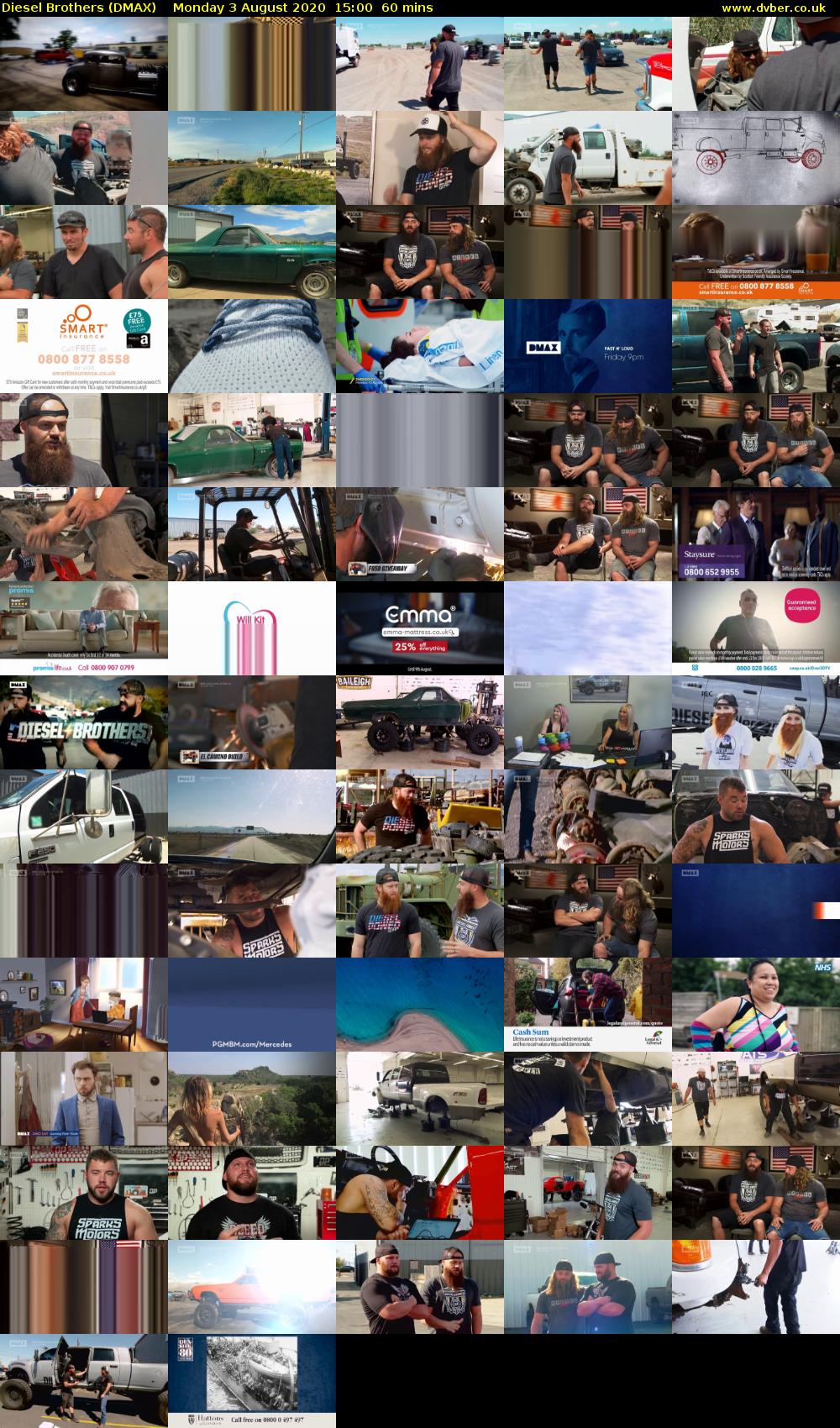 Diesel Brothers (DMAX) Monday 3 August 2020 15:00 - 16:00