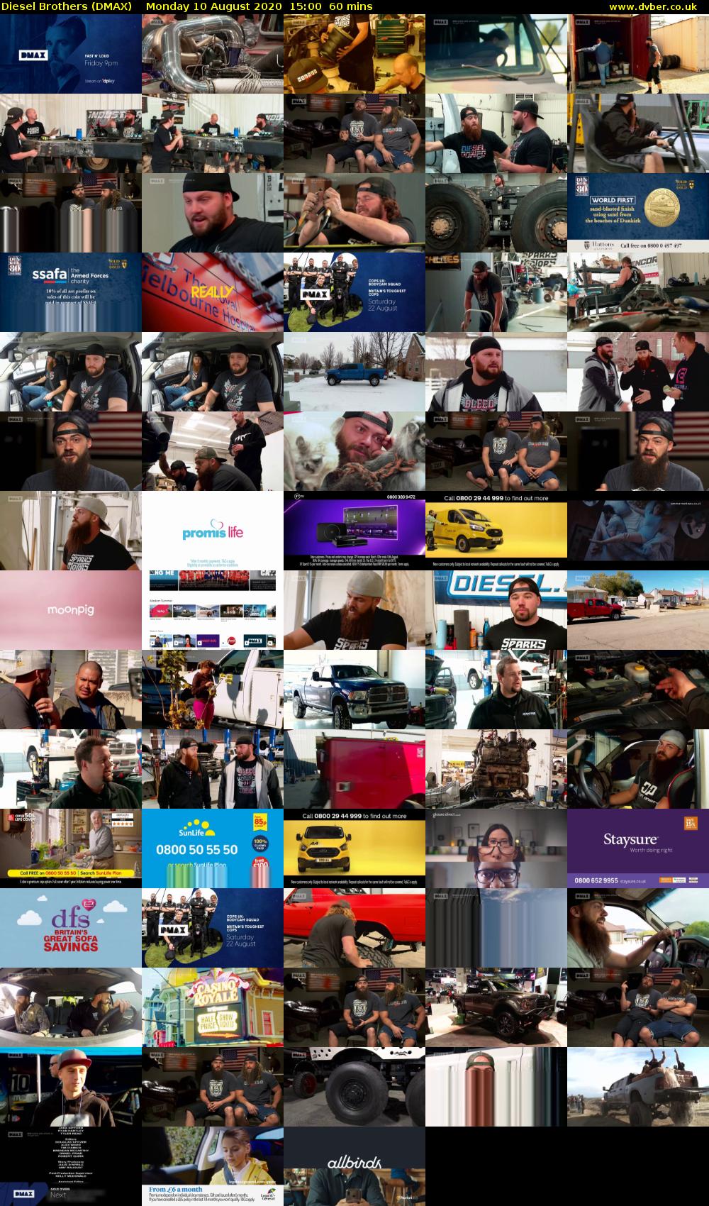Diesel Brothers (DMAX) Monday 10 August 2020 15:00 - 16:00