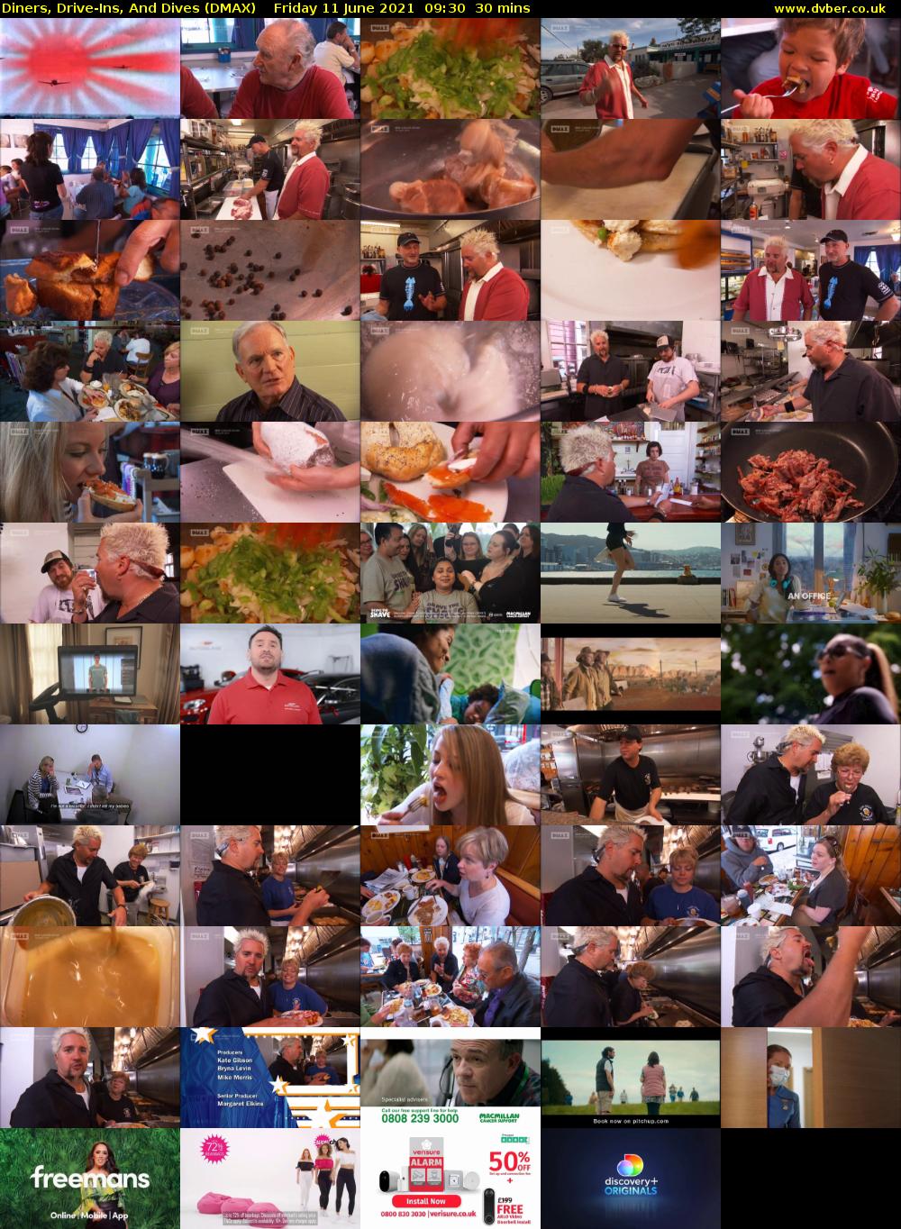 Diners, Drive-Ins, And Dives (DMAX) Friday 11 June 2021 09:30 - 10:00