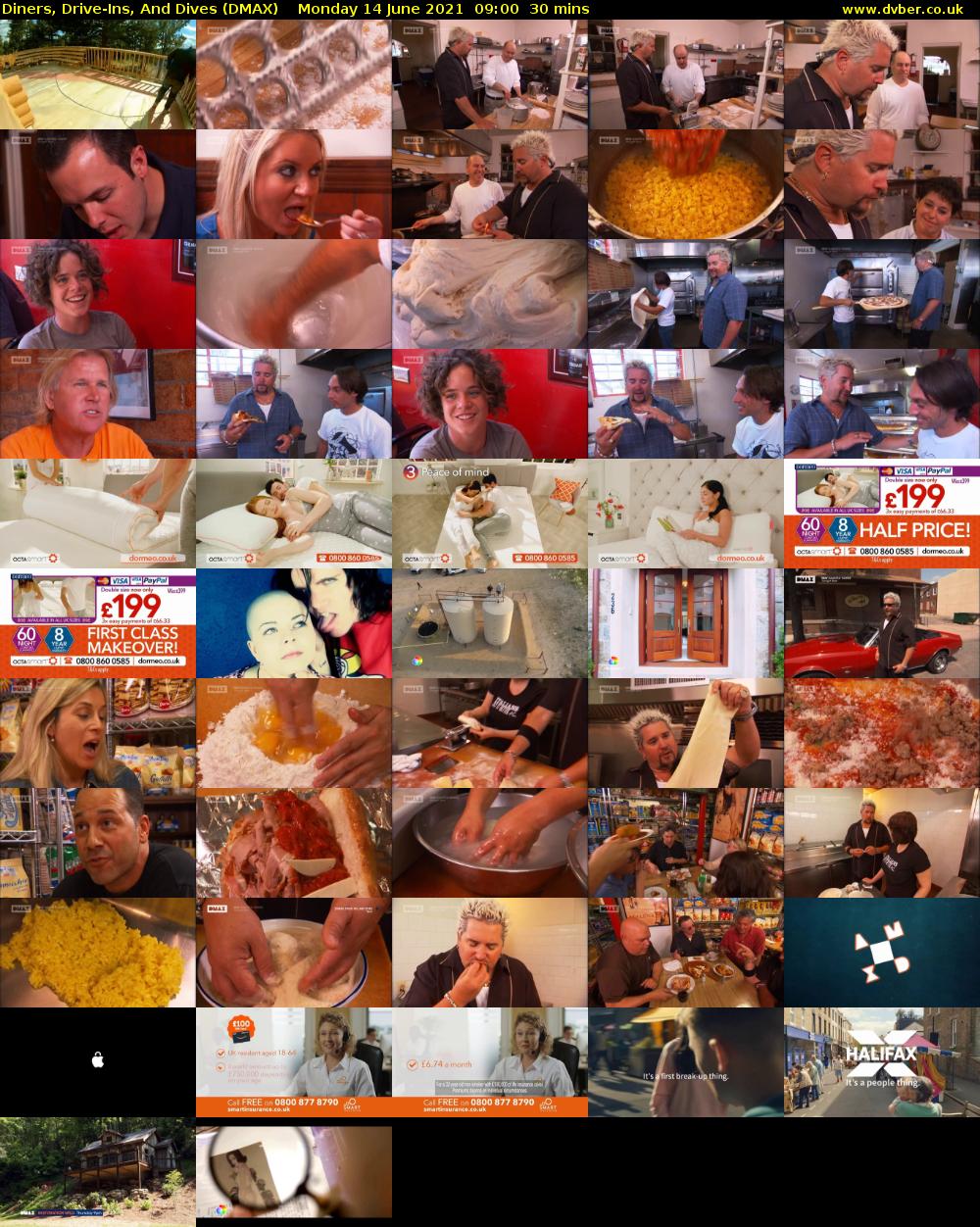 Diners, Drive-Ins, And Dives (DMAX) Monday 14 June 2021 09:00 - 09:30