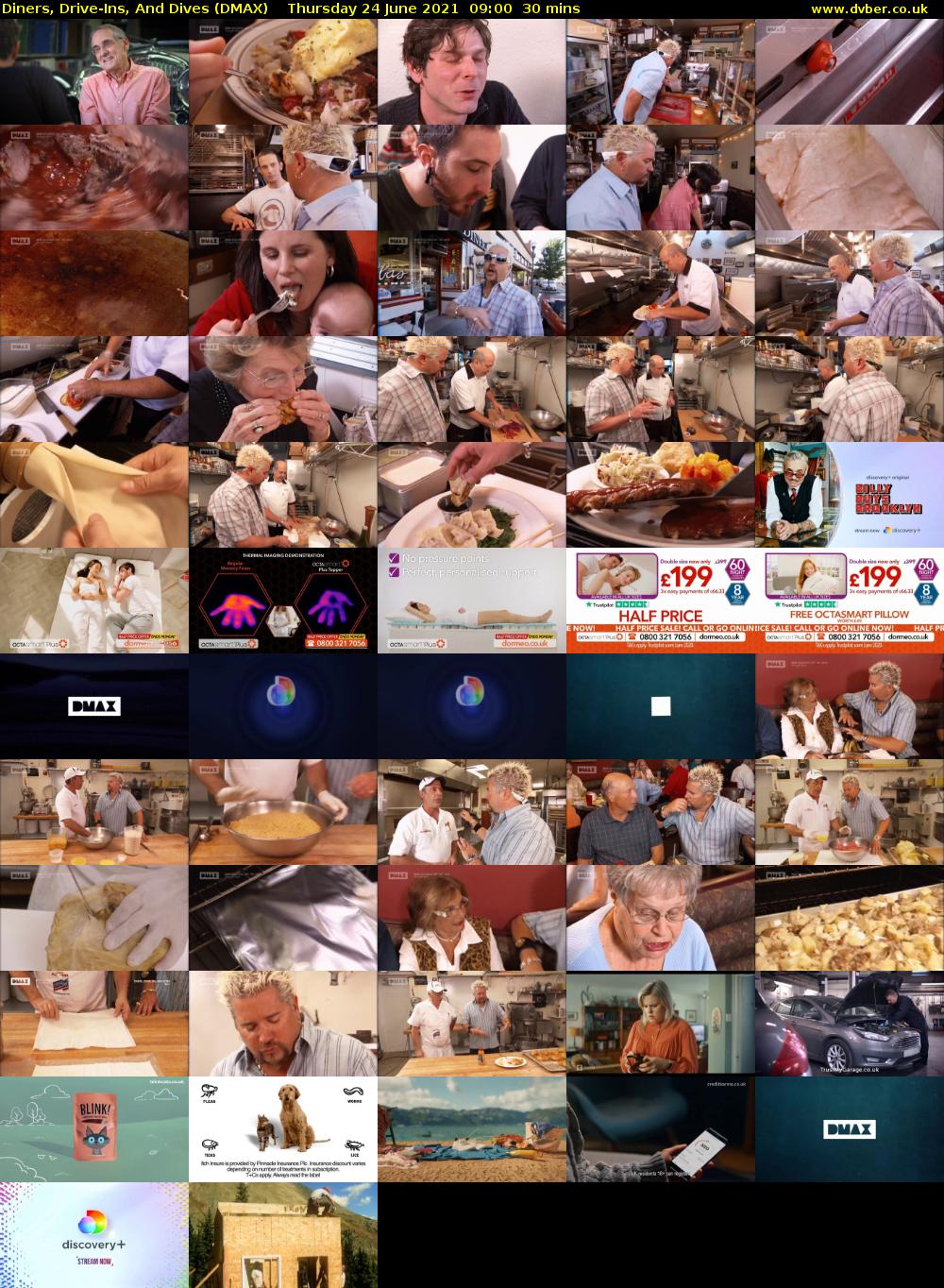 Diners, Drive-Ins, And Dives (DMAX) Thursday 24 June 2021 09:00 - 09:30