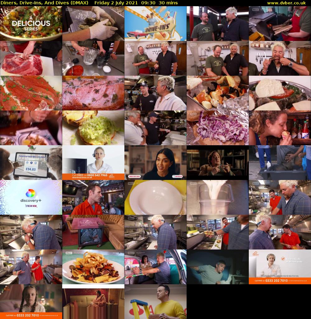 Diners, Drive-Ins, And Dives (DMAX) Friday 2 July 2021 09:30 - 10:00
