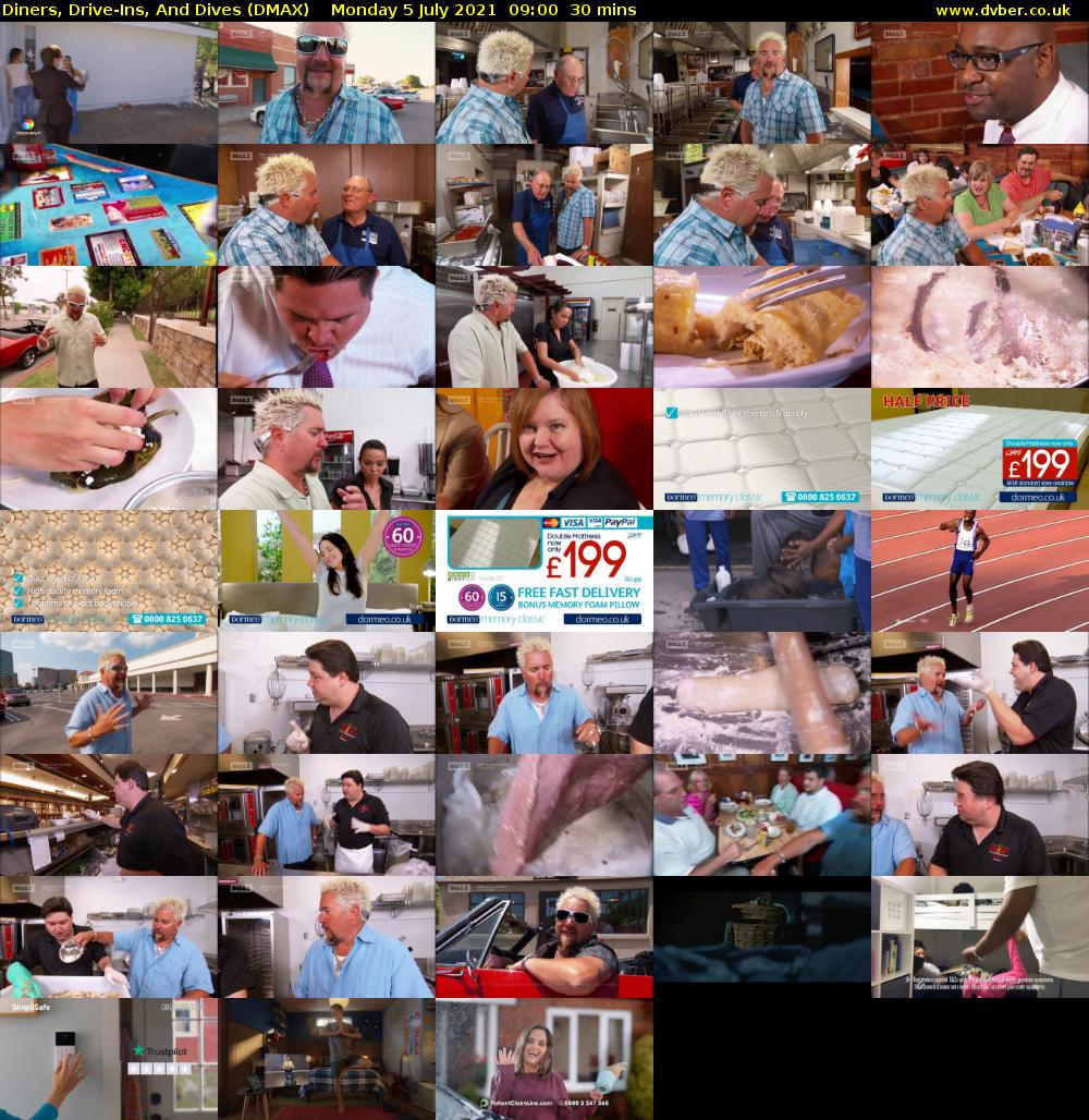 Diners, Drive-Ins, And Dives (DMAX) Monday 5 July 2021 09:00 - 09:30