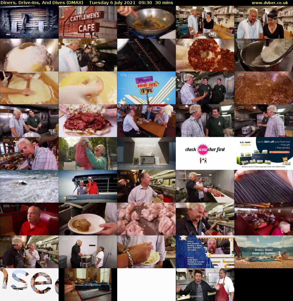 Diners, Drive-Ins, And Dives (DMAX) Tuesday 6 July 2021 09:30 - 10:00