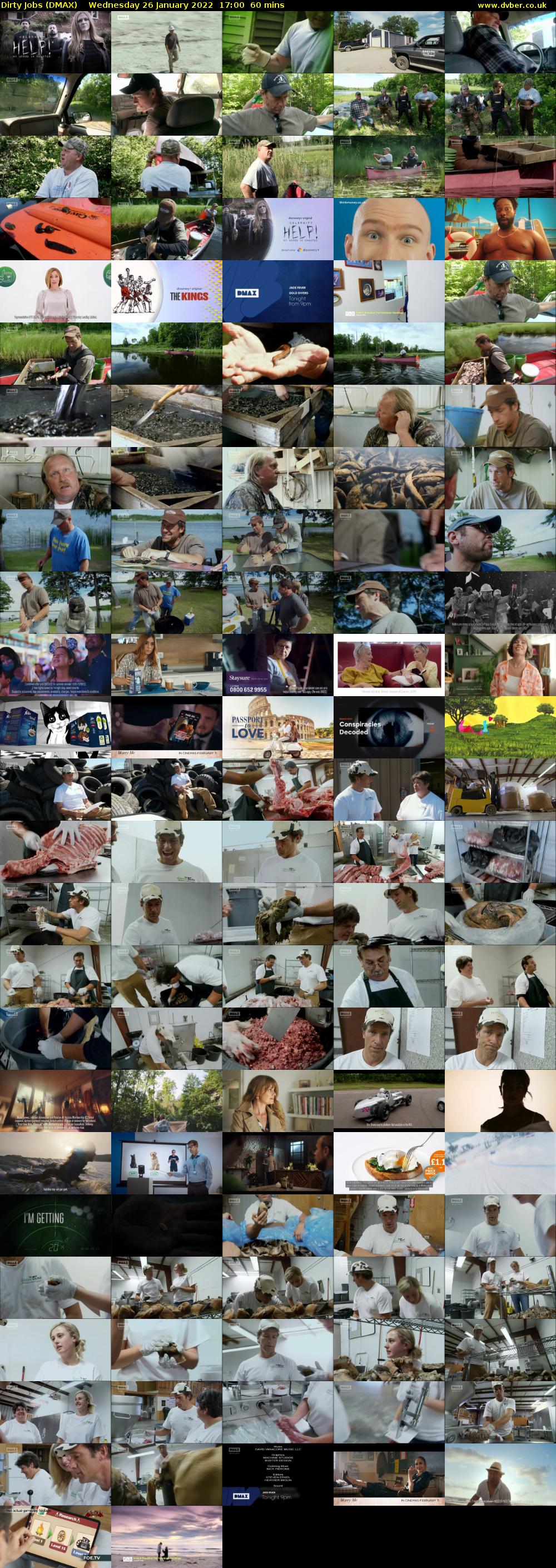Dirty Jobs (DMAX) Wednesday 26 January 2022 17:00 - 18:00
