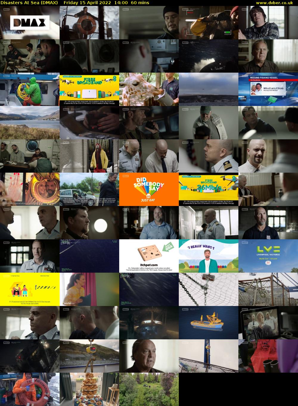 Disasters At Sea (DMAX) Friday 15 April 2022 14:00 - 15:00