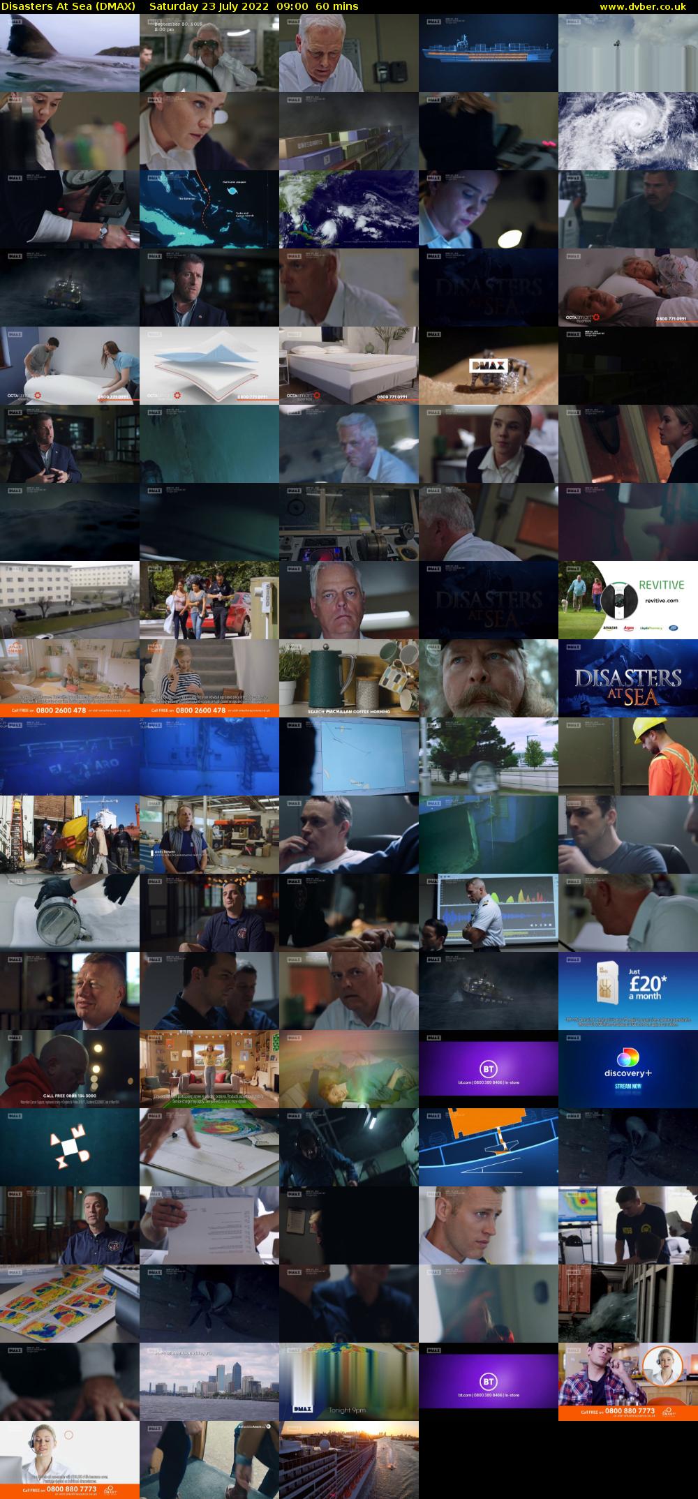 Disasters At Sea (DMAX) Saturday 23 July 2022 09:00 - 10:00