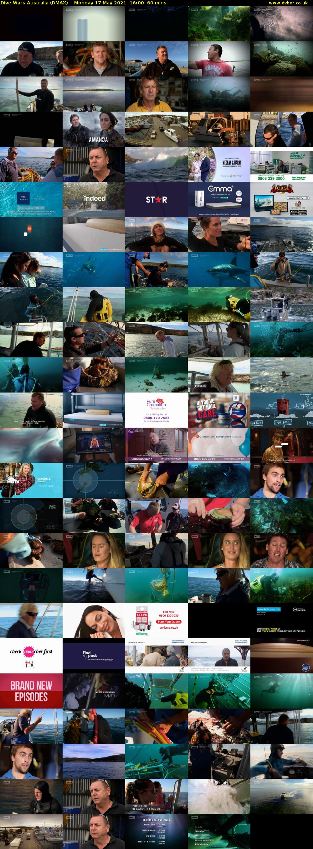 Dive Wars Australia (DMAX) Monday 17 May 2021 16:00 - 17:00