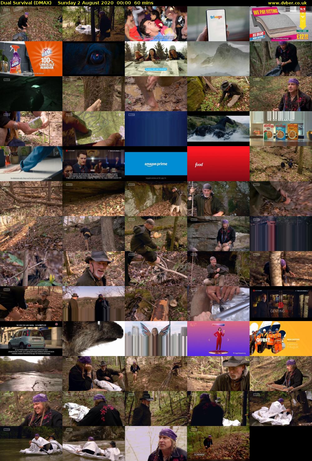 Dual Survival (DMAX) Sunday 2 August 2020 00:00 - 01:00