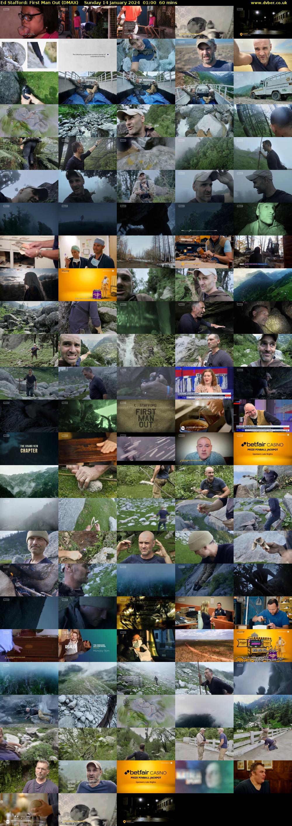 Ed Stafford: First Man Out (DMAX) Sunday 14 January 2024 01:00 - 02:00