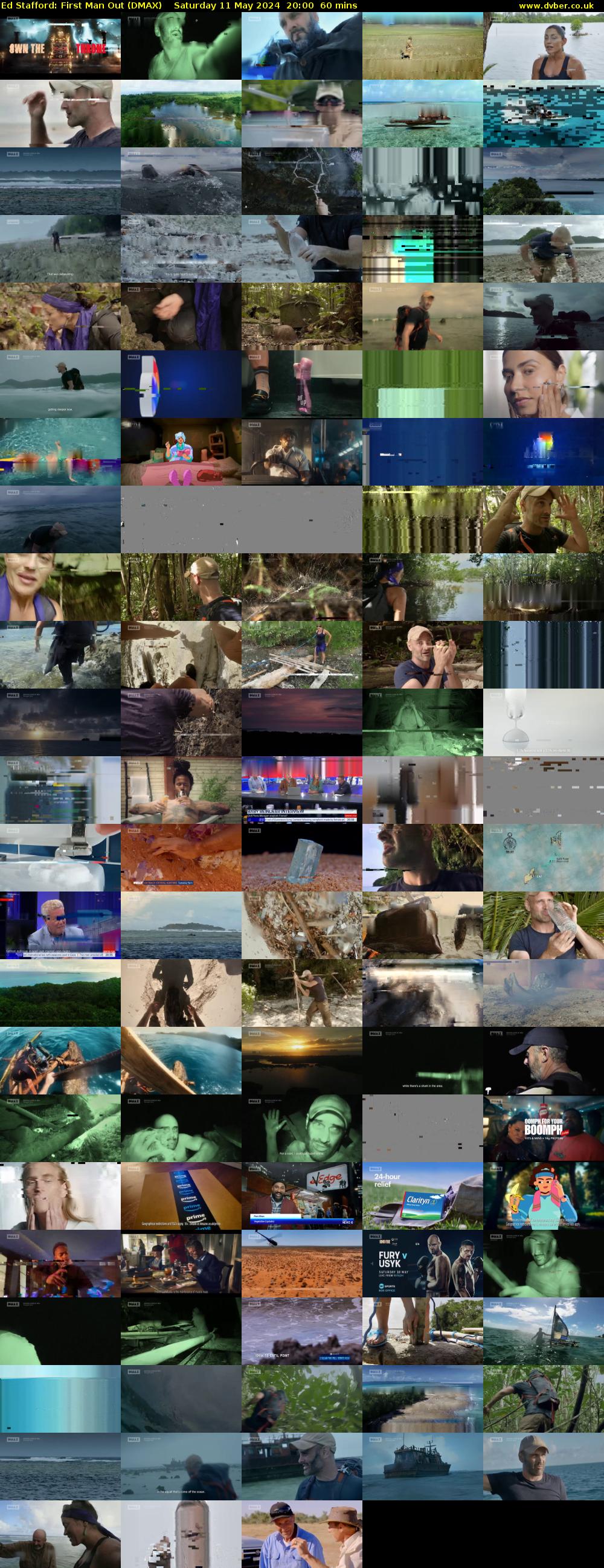Ed Stafford: First Man Out (DMAX) Saturday 11 May 2024 20:00 - 21:00