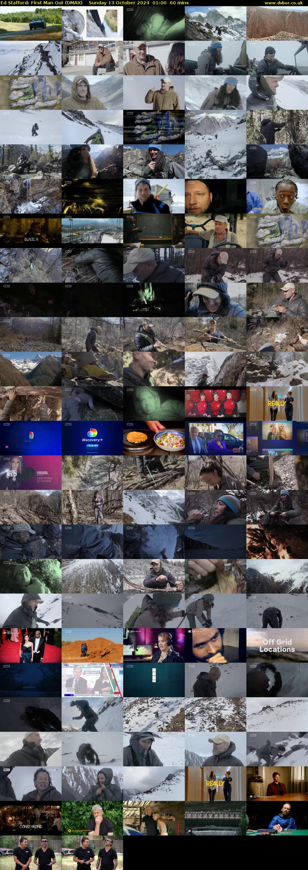 Ed Stafford: First Man Out (DMAX) Sunday 13 October 2024 01:00 - 02:00