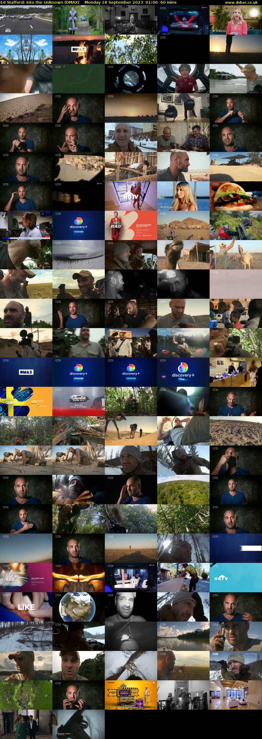 Ed Stafford: Into the Unknown (DMAX) Monday 18 September 2023 01:00 - 02:00