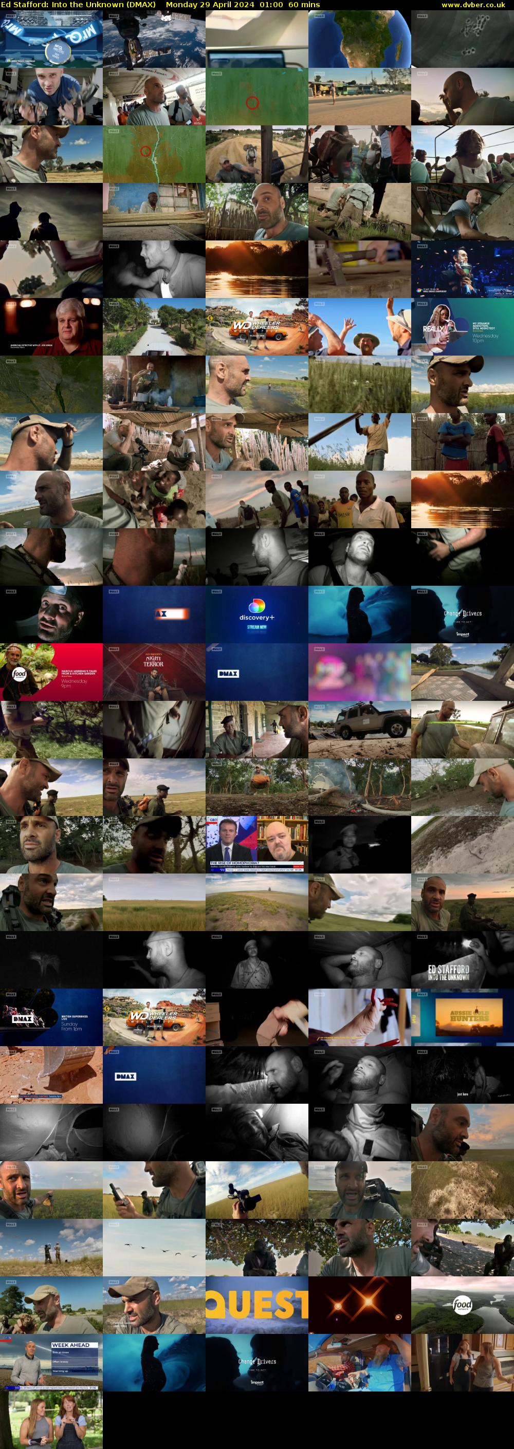 Ed Stafford: Into the Unknown (DMAX) Monday 29 April 2024 01:00 - 02:00