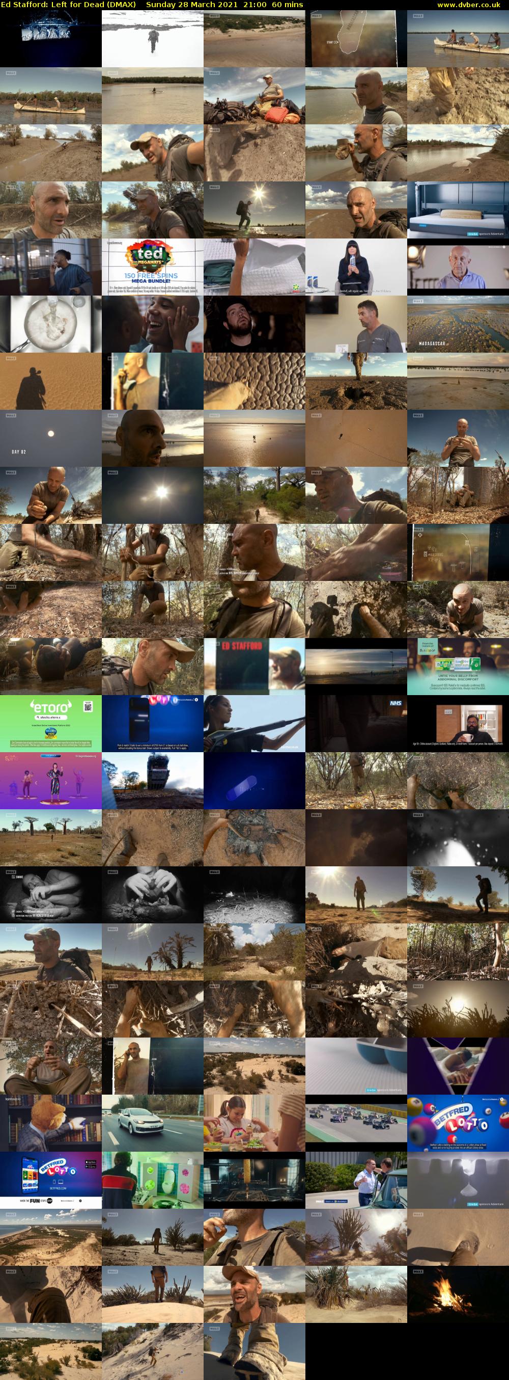 Ed Stafford: Left for Dead (DMAX) Sunday 28 March 2021 21:00 - 22:00